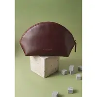 Женская кожаная косметичка 8.0 Бордовая
