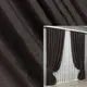 Комплект штор (2шт. 2х2,7м.) софт однотонный, Турция. Цвет венге. Код 2023ш 32-421