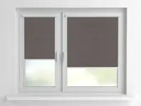 Рулонна штора Rolets Льон 2-7440-1900 190x170 см закритого типу Графітова