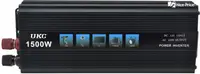 Перетворювач напруги (інвертор) UKC 12-220 V 1500 W + USB Black