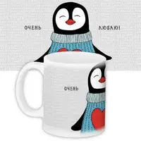 Кружка с принтом Очень люблю! 330 мл KR_17L073