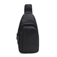 Мужской кожаный рюкзак через плечо Borsa Leather K1617f-black