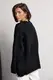 Жіночий однотонний джемпер oversize крою - чорний цвет, S