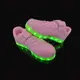 Кроссовки светящиеся детские Pink W20