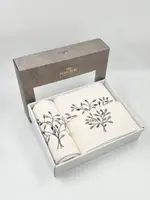Набор полотенец подарочный Premium Bamboo 3 шт. Amor Beyaz