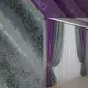 Комбинированные (2шт.1,5х2,7м.) шторы, жаккард. Цвет фиолетовый с графитовым. Код 014дк (1301-1015ш) 10-947