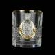 Сет кришталевих склянок "Лідер" (6 шт) накладки звірі золото Boss Crystal GPBCR6GLD