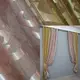 Комбинированные (2шт. 1х2,7м.) жаккардовые шторы. Цвет золотистый с пудрой. Код 014дк (091-090ш) 11-0007