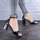 Женские босоножки на каблуке Fashion Hogie 1722 40 размер 25,5 см Черный