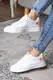 Кеды женские Fashion Cyrioma 3129 39 размер 24,5 см Белый