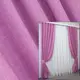 Комплект готовых штор, коллекция "Лён Мешковина". Цвет розовый. Код 125ш 2 штори шириной по 2.5м
