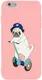Чехол-накладка TOTO Matt TPU 2mm Print Case Apple iPhone 6/6s #2 Dog Skate Pink