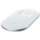 Беспроводное зарядное устройство Baseus Simple 2in1, White (WXJK-02)