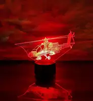 Сменная пластина для 3D светильников "Вертолет 3" 3DTOYSLAMP