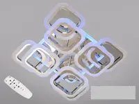 Стельова люстра з діммером і LED підсвічуванням, 110W HAS8060/4+4 LED 3color dimmerдне