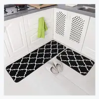 Килимки для дому універсальні 2 пр. 50*80+50*160 см Homytex black
