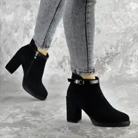 Ботильйони жіночі Fashion Magnolia 2371 36 розмір 23,5 см Чорний