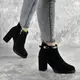 Ботильоны женские Fashion Magnolia 2371 40 размер 25,5 см Черный