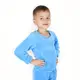 Пижама детская теплая из плюша однотонная Blue