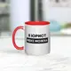 Кружка "Я юрист мені можна", Красный, украинская, Деревянная подарочная коробка с гравировкой, 330 мл