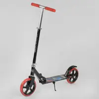 Самокат двухколесный Best Scooter Черный (30458) 
колеса PU