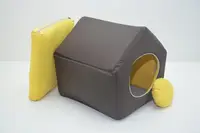 Будиночок для котів і собак Акварель коричневий