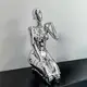 Большая статуэтка Киберпанк Геноид Хадзимэ Сораяма — серебряная фигурка Hajime Sorayama, коллекционный арт-объект