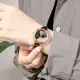 Женские наручные часы с черным ремешком код 689