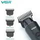Триммер для волос VGR V-937, с USB-кабелем для зарядки, светодиодным дисплеем, 3 насадками.