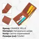 Надежный мужской кожаный кошелек в два сложения Украина GRANDE PELLE 16738 Светло-коричневый