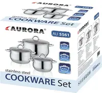 Набор кастрюль Aurora 5561AU
