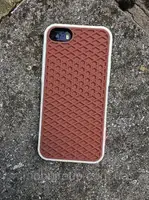 Силиконовый чехол для iPhone SE/5S/5 - Vans Подошва , Коричневый+белый
