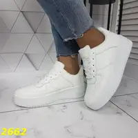 Кроссовки зимние белые на массивной подошве платформе белые размер 39 25 см