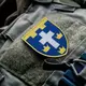 Шеврон на липучке Бригада 124 ТРО Херсона Херсон 7,6х9,2 см вышитый патч нашивка