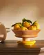 Ваза для фруктов Alessi 30 см оранжевая.