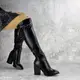 Ботфорты женские Fashion Riot 2159 40 размер 25,5 см Черный