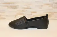 Слипоны женские черные Т1092