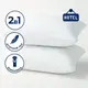 Набор подушек 2 шт Classica Soft IDEIA 50х70 см искусственный пух, с молнией для дома и отелей, гипоаллергенная