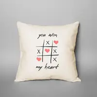 Подушка "You won my heart", английский