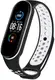 Ремешок UWatch Replacement Sports Strap for Mi Band 5/6/7 Black/White