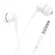Проводные наушники вакуумные 3.5mm HOCO M97 Enjoy с микрофоном 1.2m Белые