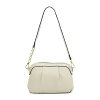 Женская кожаная сумка Borsa Leather K16688w-white