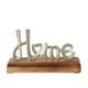 Декоративний напис Home метал дерево 18*11*5 см Boltze 2005696-2