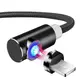 Магнитный кабель для зарядки Topk USB 2m 2.1A 360° TK51i-VER2 Llightning Black для гаджетов Iphone