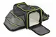 Сумка переноска для кошек и собак XL 76x46x28 см CosmoPet CP-05 Black/Green