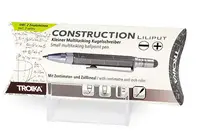 Ручка Troika Construction Liliput з лінійкою та стілусом, титан