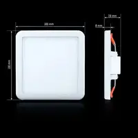 LED світильник встр. BIOM СL-S 9W 5000К квадратний
