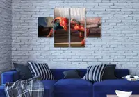 Модульні триптих картини дитячі, на Полотні нат., 65x110 см, (35x25-2/65х25-2)