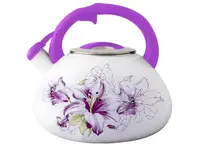 Чайник емальований з свистком 3,2 л Violet Handle Zauberg 6-L-3-2 80385