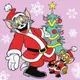 Картина по номерам "Tom and Jerry: у елки" 25х25 см